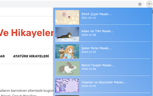 Masallar ve Hikayeler  from Chrome web store to be run with OffiDocs Chromium online