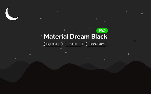 Material Dream Black (PRO)  from Chrome web store to be run with OffiDocs Chromium online