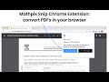 Mathpix Snip  from Chrome web store to be run with OffiDocs Chromium online