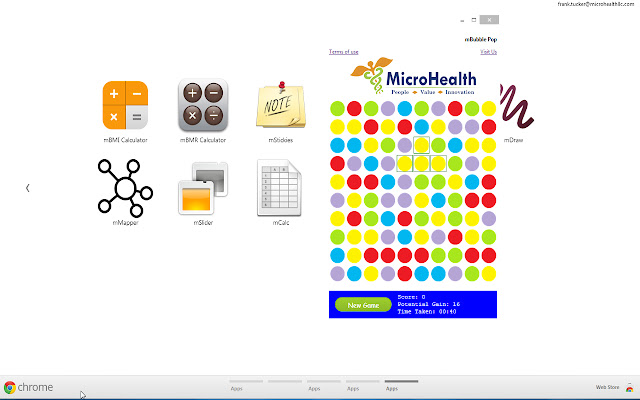 mBubble Pop  from Chrome web store to be run with OffiDocs Chromium online