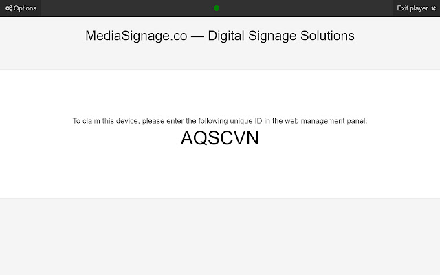 MediaSignage.co Chrome player  from Chrome web store to be run with OffiDocs Chromium online