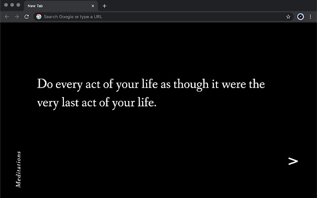 Meditations by Marcus Aurelius  from Chrome web store to be run with OffiDocs Chromium online