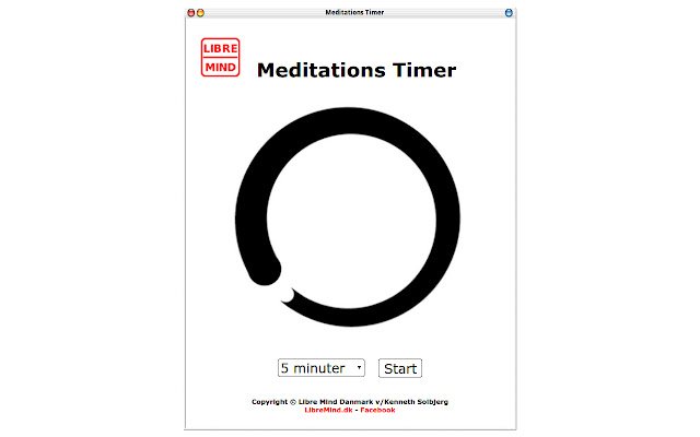 Meditations Timer mula sa Chrome web store na tatakbo sa OffiDocs Chromium online