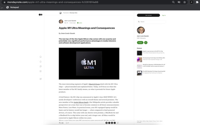 Medium for All  from Chrome web store to be run with OffiDocs Chromium online