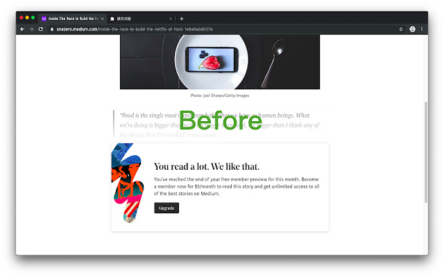 medium infinity reader  from Chrome web store to be run with OffiDocs Chromium online