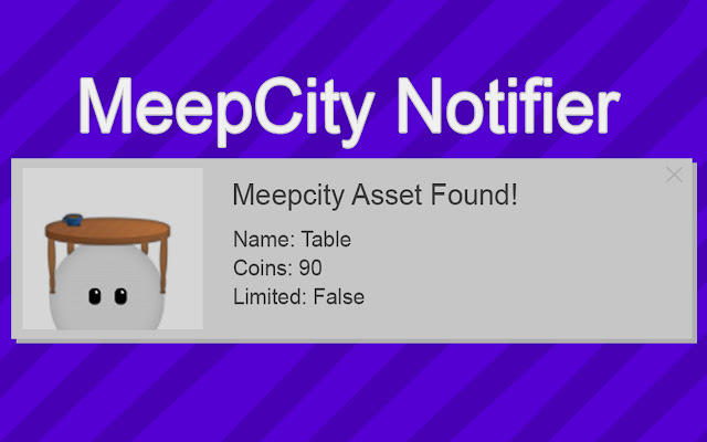 Meepcity Notifier  from Chrome web store to be run with OffiDocs Chromium online