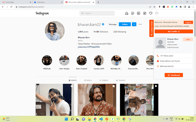 Meesha connect with influencers easily  from Chrome web store to be run with OffiDocs Chromium online