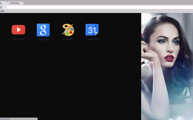 Megan Fox Grey Theme  from Chrome web store to be run with OffiDocs Chromium online