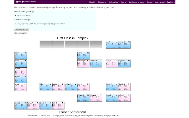 Mega Seating Plan  from Chrome web store to be run with OffiDocs Chromium online