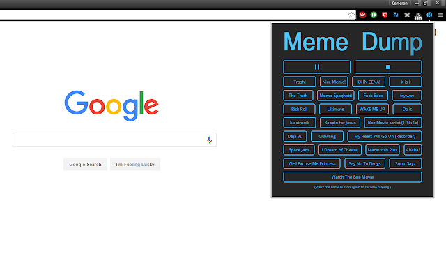 Meme Dump (Old Version)  from Chrome web store to be run with OffiDocs Chromium online