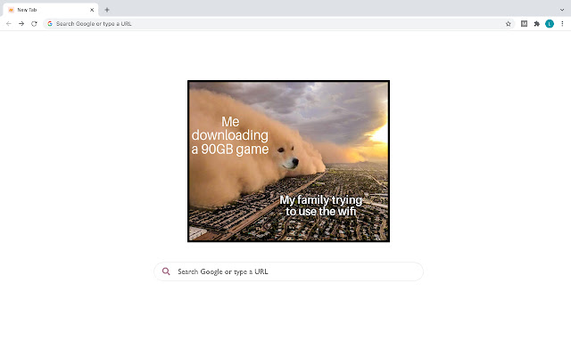 Meme Tab  from Chrome web store to be run with OffiDocs Chromium online