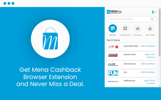 MENA Cashback  from Chrome web store to be run with OffiDocs Chromium online