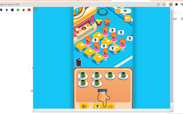 Merge Cafe Game  from Chrome web store to be run with OffiDocs Chromium online