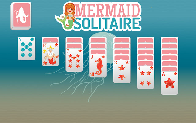 Mermaid Solitiare  from Chrome web store to be run with OffiDocs Chromium online