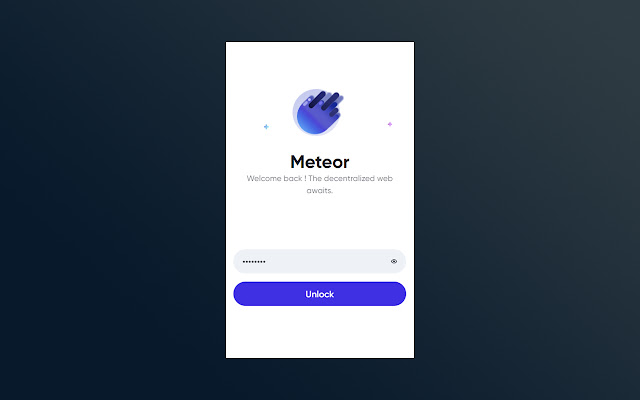 Meteor Wallet  from Chrome web store to be run with OffiDocs Chromium online