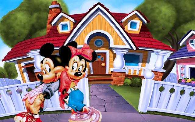 Mickey and Minnie Theme  from Chrome web store to be run with OffiDocs Chromium online