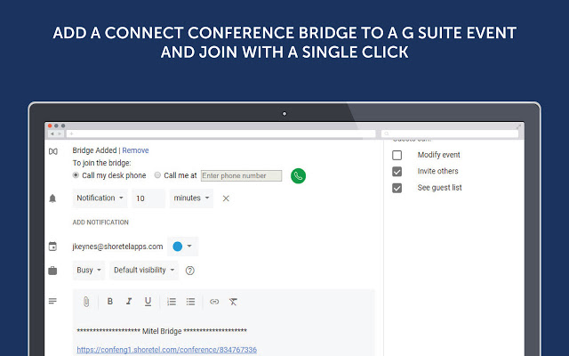 MiCloud Connect by Mitel  from Chrome web store to be run with OffiDocs Chromium online