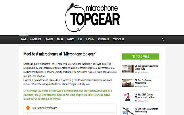 Microphonetopgear  from Chrome web store to be run with OffiDocs Chromium online