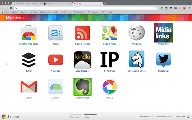 Midialinks Theme  from Chrome web store to be run with OffiDocs Chromium online