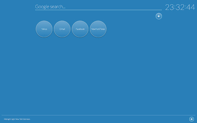 Midnight Light New Tab  from Chrome web store to be run with OffiDocs Chromium online