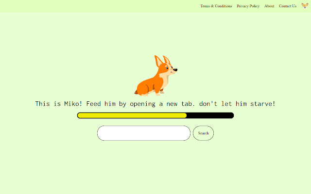 Miko New Tab  from Chrome web store to be run with OffiDocs Chromium online