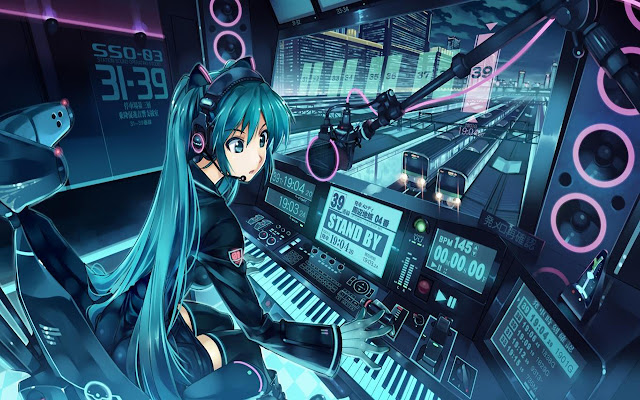 Miku Train Station 1366x768  from Chrome web store to be run with OffiDocs Chromium online