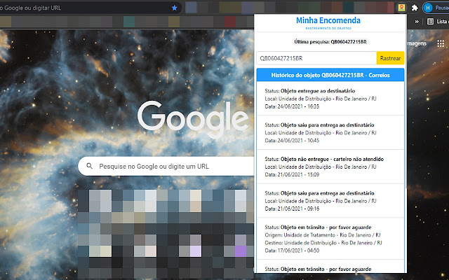 Minha Encomenda  from Chrome web store to be run with OffiDocs Chromium online