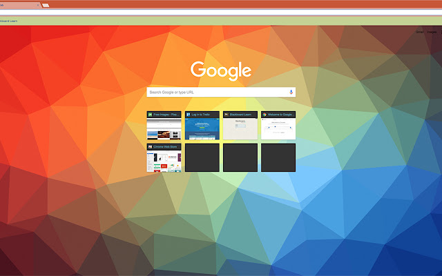 Minimal Rainbow Geometric Theme  from Chrome web store to be run with OffiDocs Chromium online