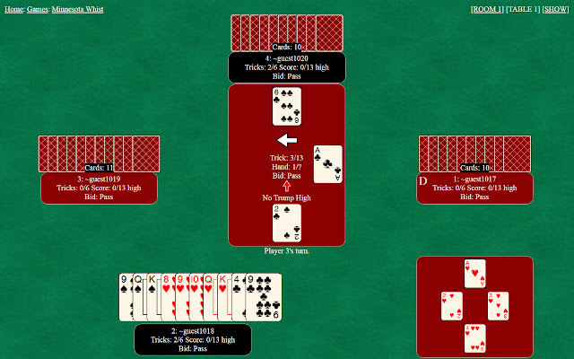 Minnesota Whist  from Chrome web store to be run with OffiDocs Chromium online