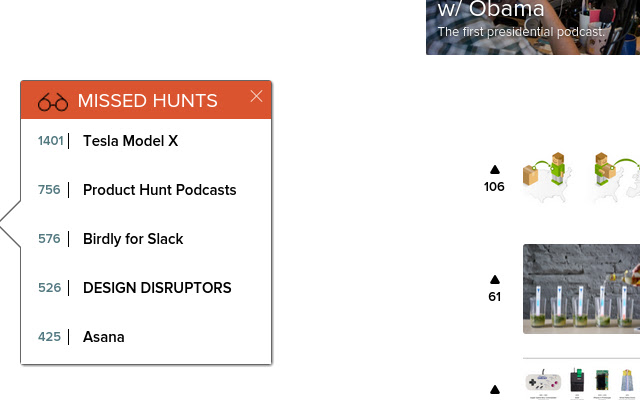 Missed Products on Product Hunt  from Chrome web store to be run with OffiDocs Chromium online