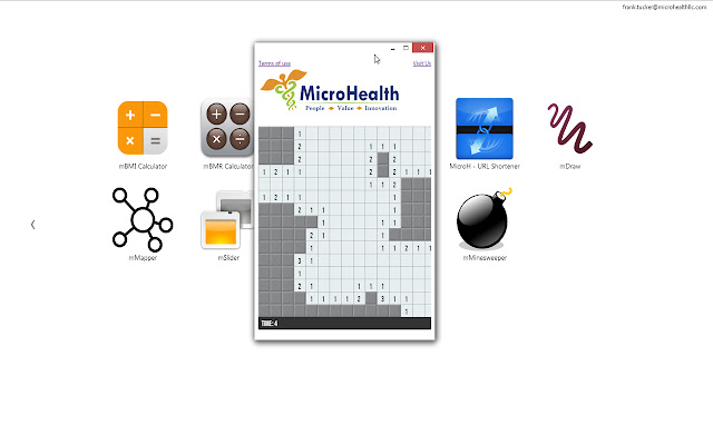 mMinesweeper  from Chrome web store to be run with OffiDocs Chromium online