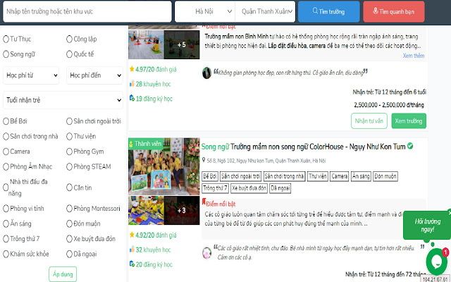 Mầm non quận 3, Hồ Chí Minh KiddiHub  from Chrome web store to be run with OffiDocs Chromium online