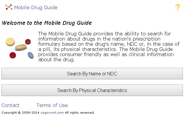 Mobile Drug Guide  from Chrome web store to be run with OffiDocs Chromium online