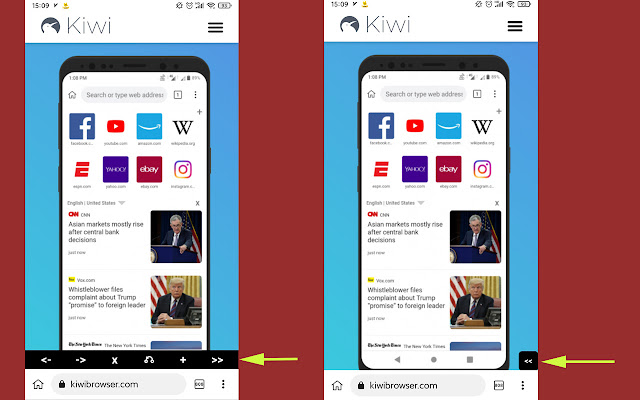 Mobile Toolbar For Kiwi Browser  from Chrome web store to be run with OffiDocs Chromium online