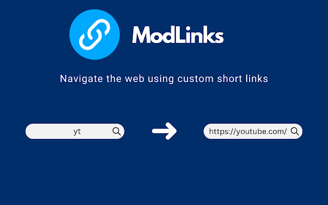 ModLinks Keyword to URL  from Chrome web store to be run with OffiDocs Chromium online