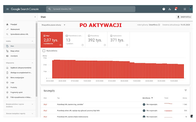 Modyfikacja szerokości panelu Search Console  from Chrome web store to be run with OffiDocs Chromium online