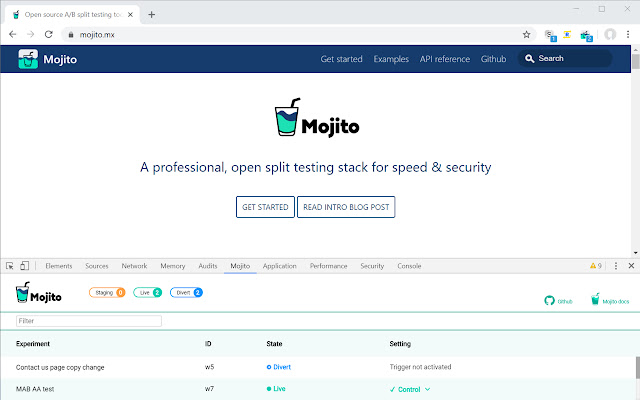 Mojito Chrome Inspector  from Chrome web store to be run with OffiDocs Chromium online