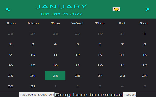 Mood Calendar  from Chrome web store to be run with OffiDocs Chromium online