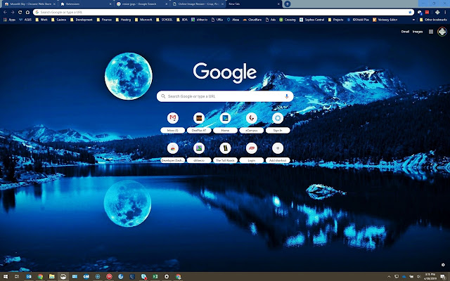 Moonlit Sky  from Chrome web store to be run with OffiDocs Chromium online