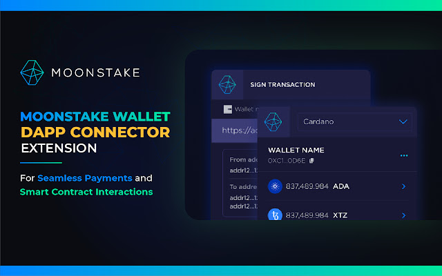 Moonstake Wallet DApp Connector Extension  from Chrome web store to be run with OffiDocs Chromium online