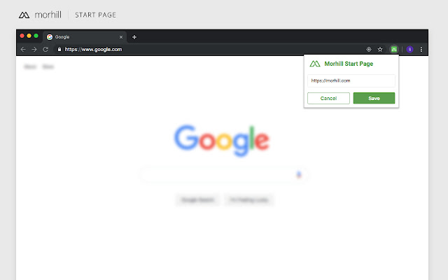 Morhill Start Page  from Chrome web store to be run with OffiDocs Chromium online