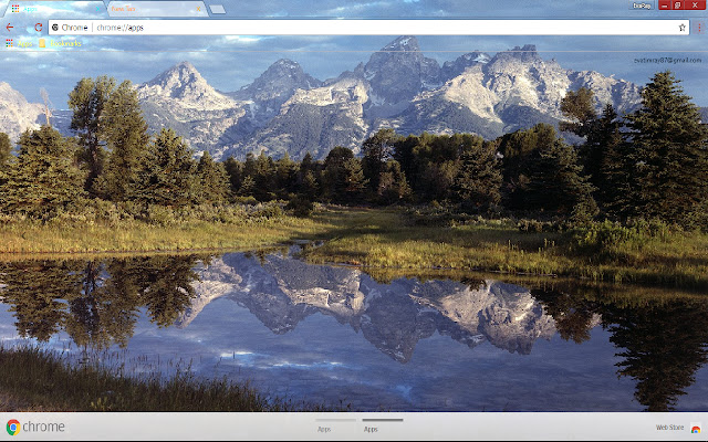 Mountain Reflection  from Chrome web store to be run with OffiDocs Chromium online