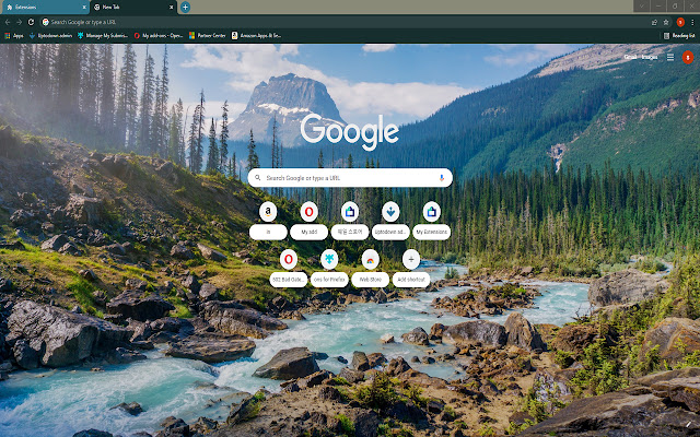 Mountain River HD Theme  from Chrome web store to be run with OffiDocs Chromium online