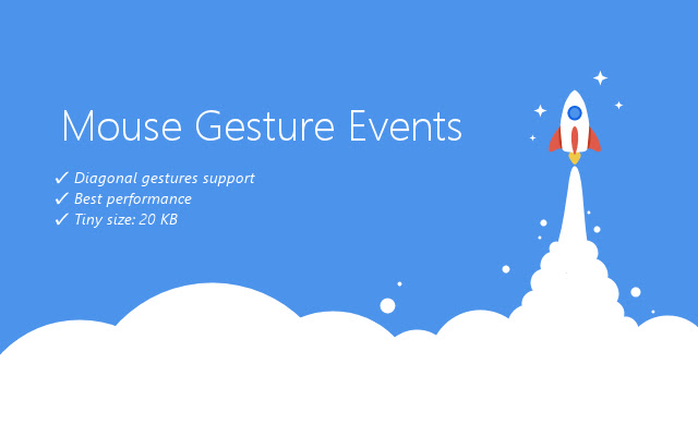 Mouse Gesture Events  from Chrome web store to be run with OffiDocs Chromium online