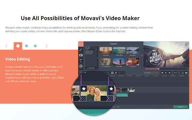 Movavi Video Suite 18  from Chrome web store to be run with OffiDocs Chromium online