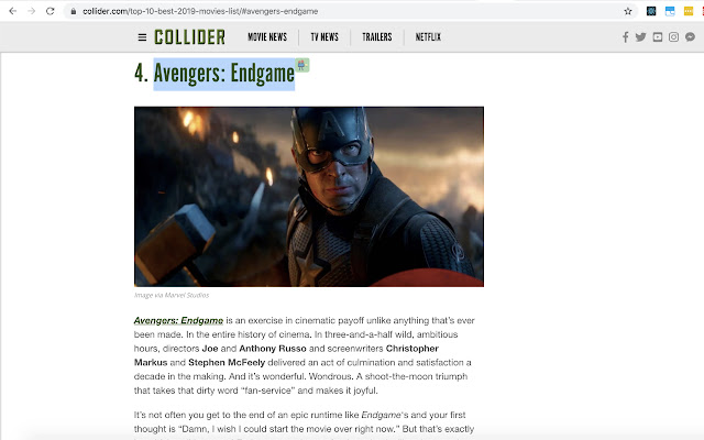 Movie Preview  from Chrome web store to be run with OffiDocs Chromium online