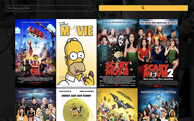 Movies Search  from Chrome web store to be run with OffiDocs Chromium online