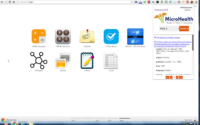 mPublications  from Chrome web store to be run with OffiDocs Chromium online