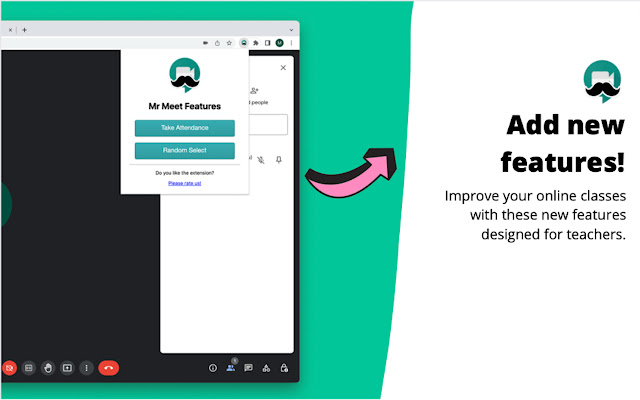 Mr Meet Take Attendance in Google Meet  from Chrome web store to be run with OffiDocs Chromium online