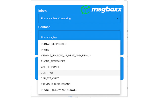 msgboxx  from Chrome web store to be run with OffiDocs Chromium online